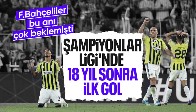 Fenerbahçe'nin Devler Ligi'ndeki 18 yıl sonra ilk golü Archie Brown'dan