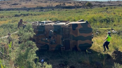 Iğdır'da askeri aracın devrilmesi sonucu 1 asker şehit oldu