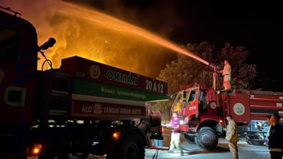 Uşak'ta dubleks evde çıkan yangın kontrol altına alındı