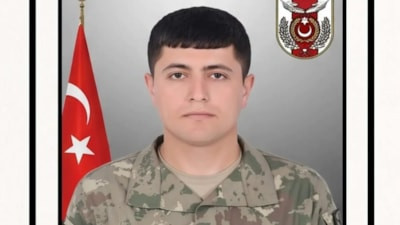 Iğdır'da şehit olan asker için tören düzenlendi