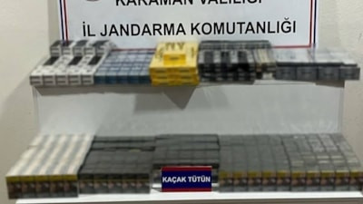 Karaman'da jandarma uygulamalarında 110 bin 746 adet makaron ele geçirildi