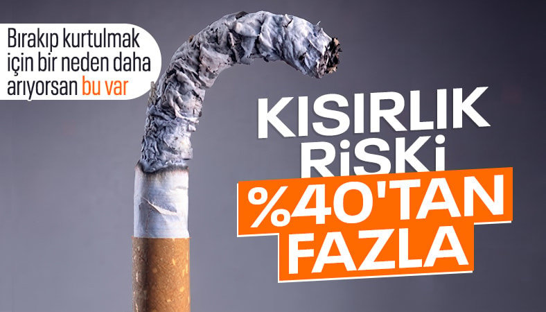 Tütün kullananlarda kısırlık riski yüzde 40 yüksek