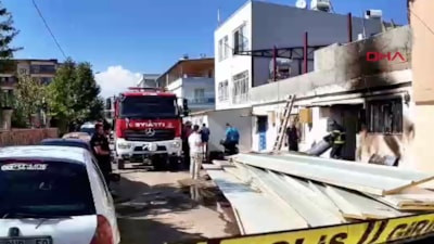 Adıyaman'da kaynak kıvılcımı yangın çıkardı