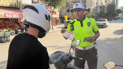 Elazığ’da motosiklet sürücülerine sıkı denetim