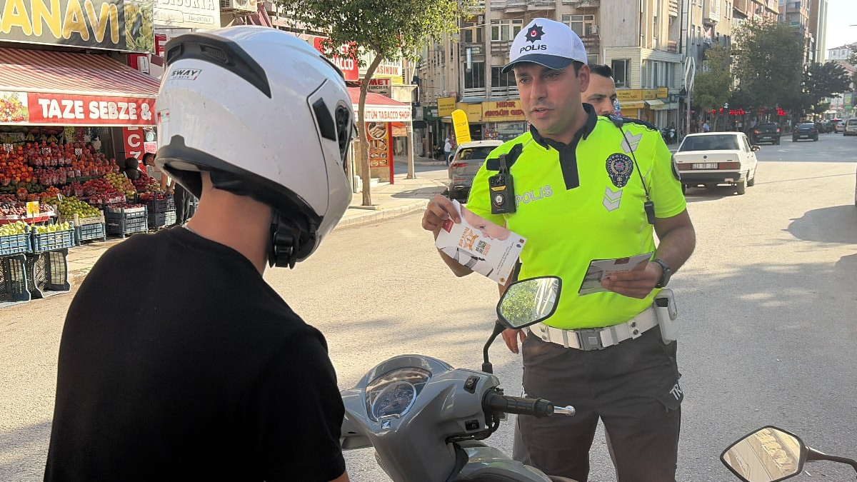 Elazığ’da motosiklet sürücülerine sıkı denetim