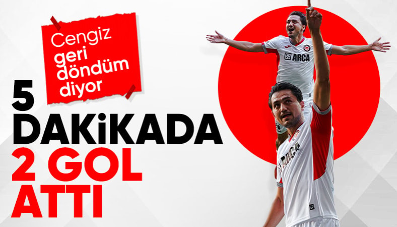 5 dakikada 2 gol: Cengiz Ünder'den Samsunspor'a şov!