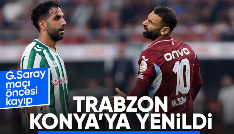 Trabzonspor, deplasmanda Konyaspor'a mağlup oldu