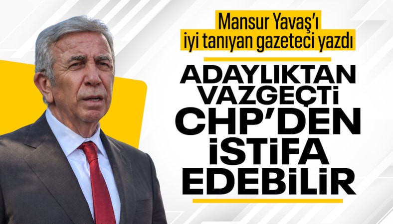 İsmail Saymaz: Mansur Yavaş cumhurbaşkanı adaylığından vazgeçti, CHP'den de istifa edecek