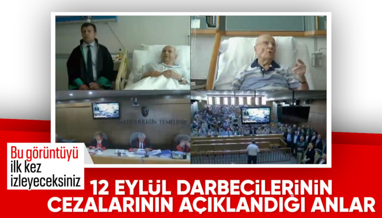 Kenan Evren'in 12 Eylül darbesinden hüküm giydiği anların görüntüleri yayımlandı: Alkışlar koptu