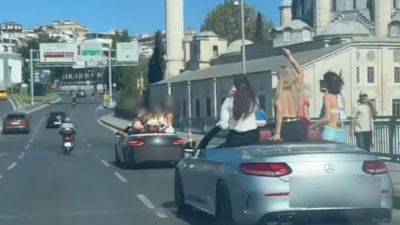 İstanbul'da trafikte twerk: 8 kişi gözaltına alındı