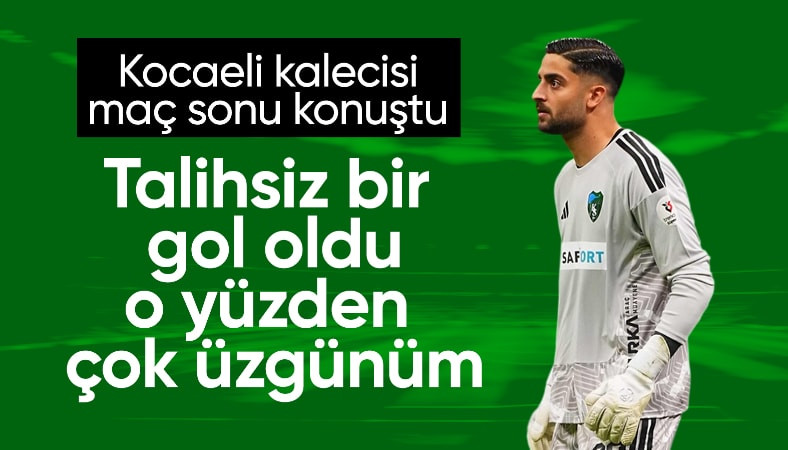 Serhat Öztaşdelen: Talihsiz bir gol oldu