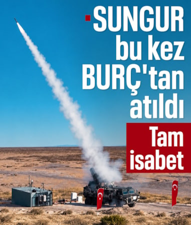 SUNGUR, BURÇ üzerinden ilk atışta hareketli hedefi vurdu