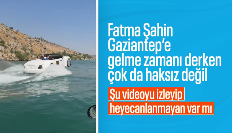 Fatma Şahin'in 'Jetcar' deneyimini paylaştı: Fırat’ın üzerinde sadece Gaziantep’te yapabilirsiniz