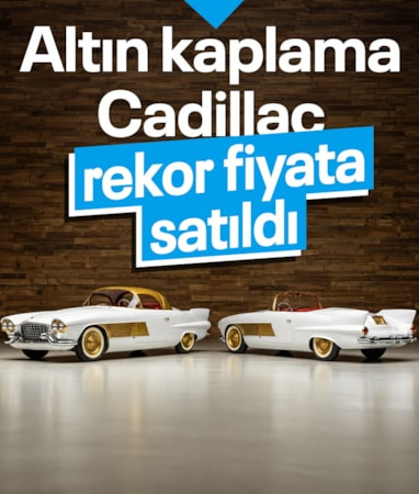 Altın kaplamalı 1953 Cadillac rekor fiyata satıldı
