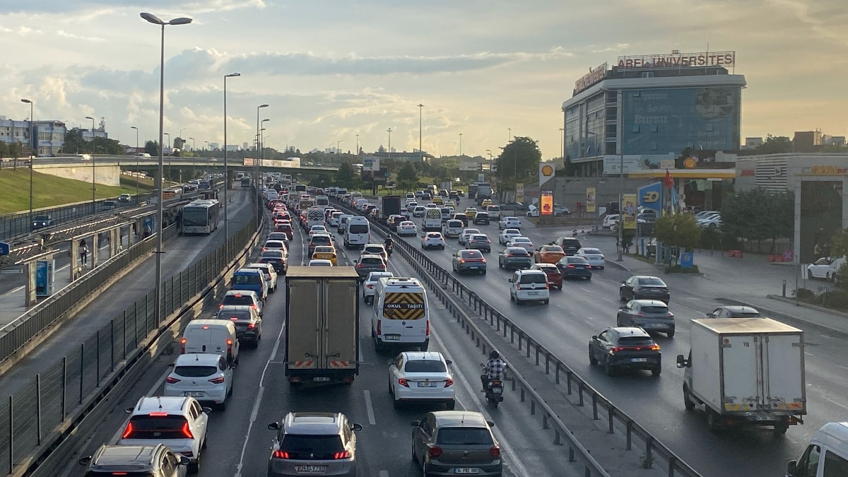 İstanbul'da trafik yoğunluğu