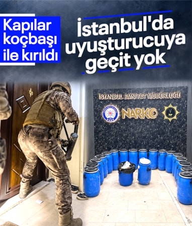 İstanbul'da 486 kilo 450 gram uyuşturucu madde ele geçirildi
