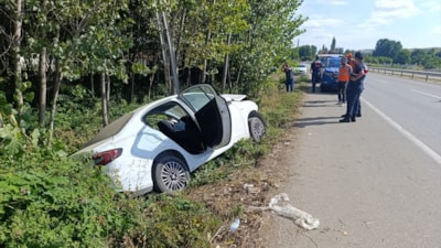 Tokat’ta otomobil elektrik direğine çarptı: 1 ölü 1 yaralı
