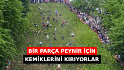 Ödülü sadece bir parça peynir: İnsanlar bu yarışta kemiklerini kırmayı göze alıyor