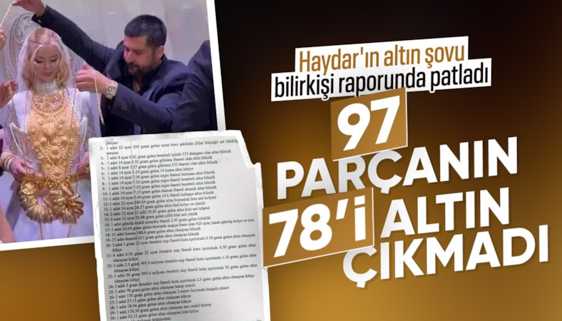 Vanlı Kara Haydar'ın altın şovu bilirkişi raporunda