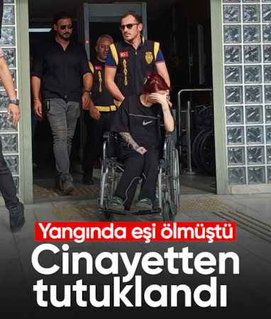 Aydın'da yangında eşi ölen kadın cinayet şüphesiyle tutuklandı