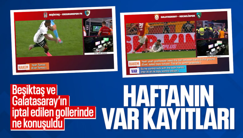 Süper Lig'de 5. haftanın VAR kayıtları açıklandı