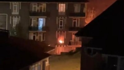 Karabük'te yangında, 2 öğrenci dumandan etkilendi