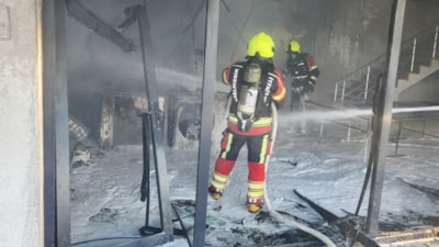 Balıkesir'de site deposunda korkutan yangın