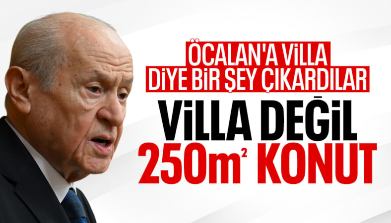 Bahçeli, Öcalan'a villa yapıldığı iddiasını yalanladı: Villa diye bir şey yok