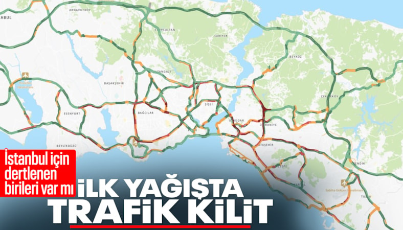 İstanbul'da trafik yoğunluğu