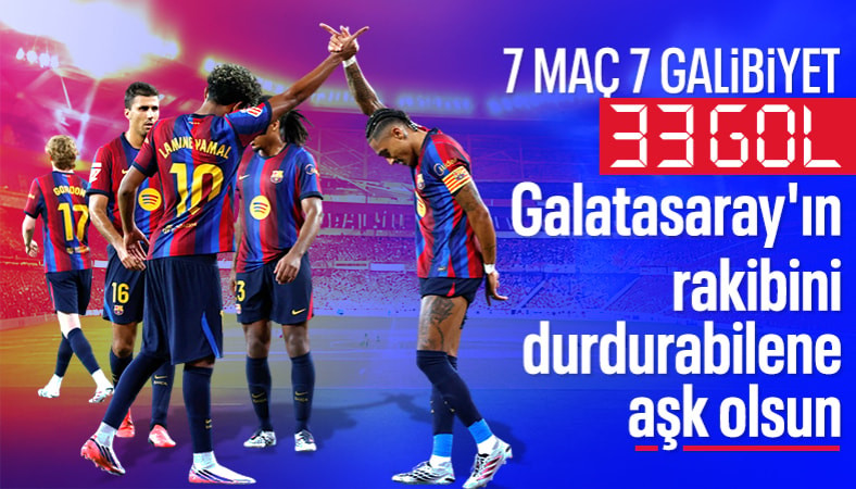 Galatasaray'ın rakibi Barcelona durmak bilmiyor: 7 golle 6'da 6 yaptı!