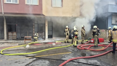 Üsküdar’da iş yerinde yangın