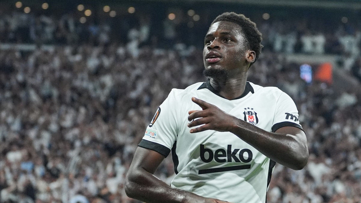 Beşiktaş’ta Ernest Poku ilk golünü kaydetti