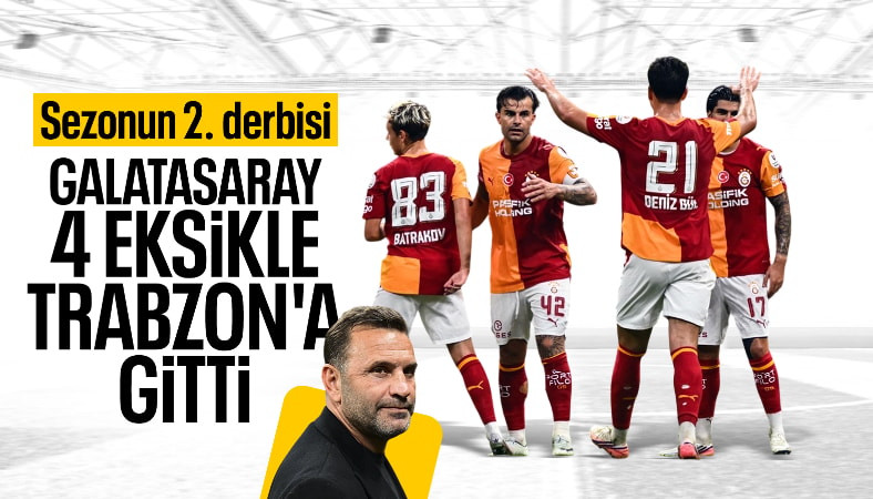 Galatasaray, Trabzonspor maçı kamp kadrosunu açıkladı