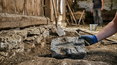 Yıllarca ahırın duvarında durdu: Taşı sökünce servet ortaya çıktı
