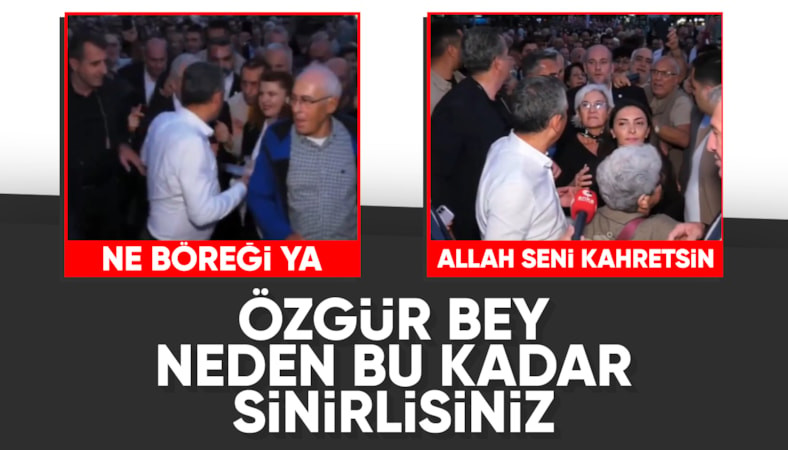 Özgür Özel Bursa programında vatandaşları peş peşe tersledi