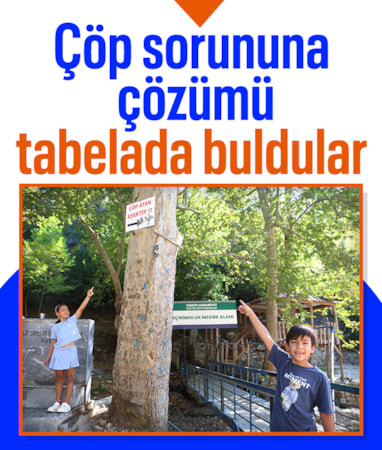 Adana'da mesire alanındaki çöp sorununa 'Çöp atan eşektir' yazılı tabelayla tepki