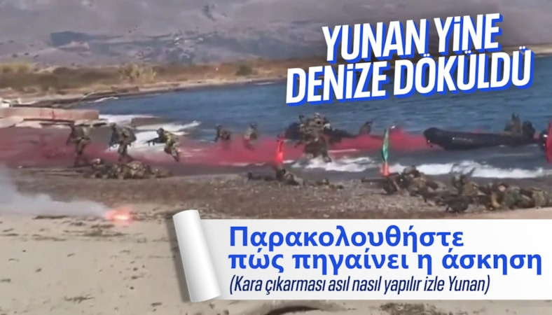 Mehmetçik'ten ders niteliğinde amfibi çıkartma tatbikatı