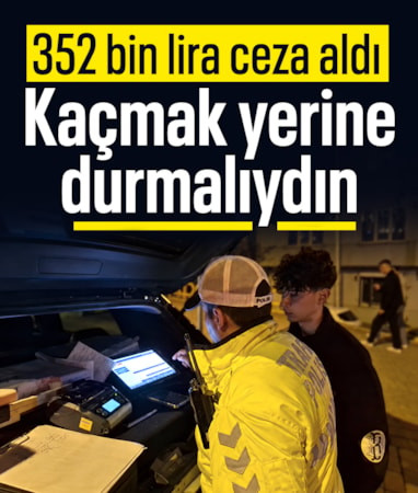 Eskişehir'de polisten kaçan motosikletliye 352 bin lira ceza