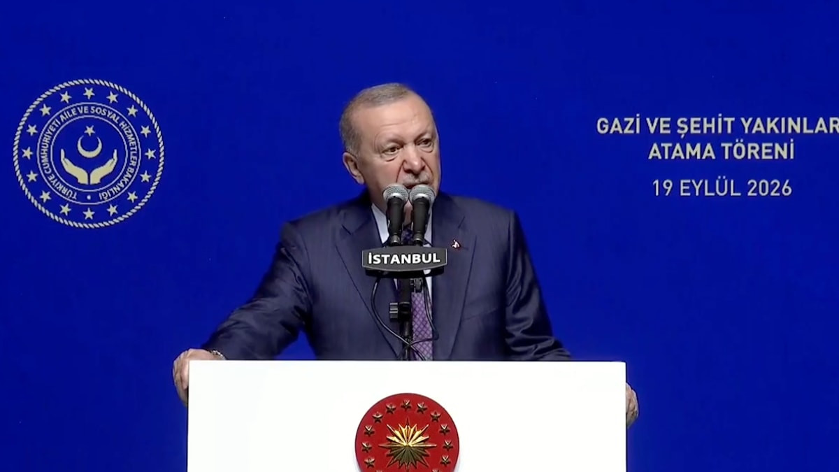Cumhurbaşkanı Erdoğan Gazi ve Şehit Yakınları Atama Töreni'nde konuşuyor