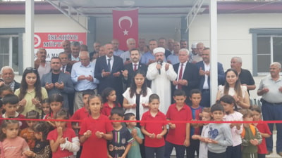 Gaziantep'te depremde hasar gören Hacı Fatma Köse Camisi yeniden ibadete açıldı