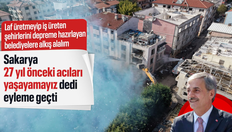 Sakarya’da mahalle bazlı kentsel dönüşüm başladı: Tığcılar’da ilk bina yıkıldı