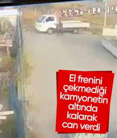 Eskişehir'de el frenini çekmediği kamyonetin altında kalan sürücü öldü