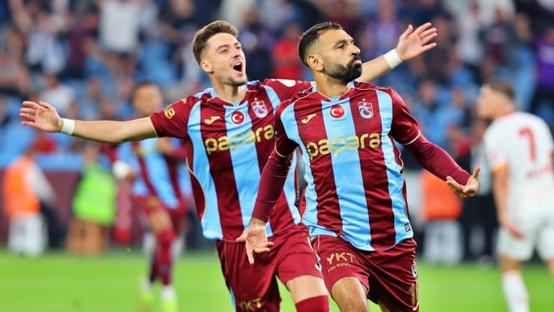 Trabzonspor'dan Galatasaray karşısında 4 gollü galibiyet!