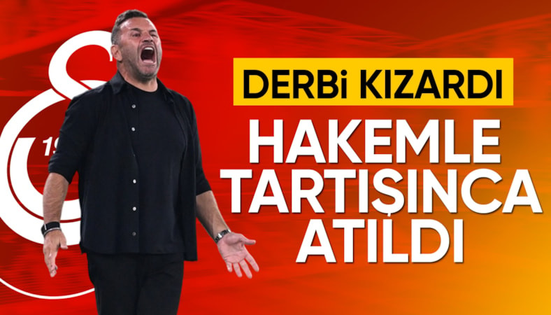 Okan Buruk, Trabzonspor maçında kırmızı kart gördü
