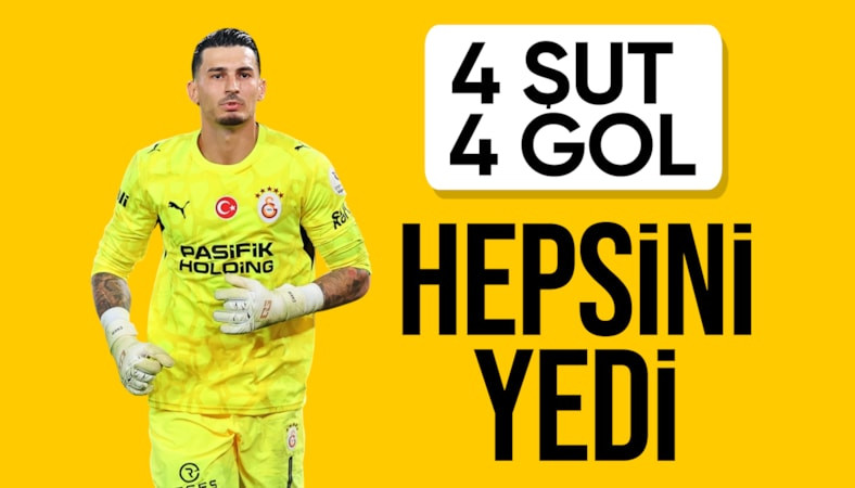 Trabzonspor, Galatasaray karşısında bulduğu 4 pozisyonu da gole çevirdi