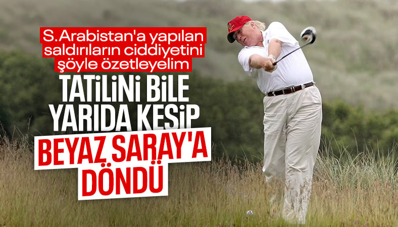Husiler, Riyad'ı hedef aldı: Trump tatilini yarıda kesip Beyaz Saray'a döndü