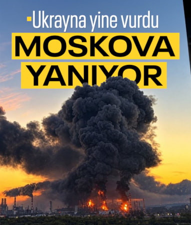 Rusya: Ukrayna’nın İHA saldırısında Moskova Petrol Rafinerisi hasar aldı