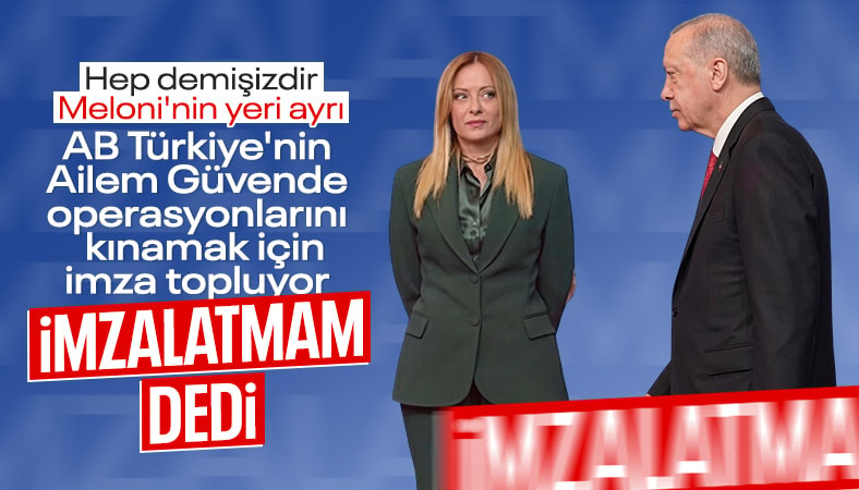 'Ailem Güvende' operasyonlarını kınayan bildiriye Giorgia Meloni imza attırmadı