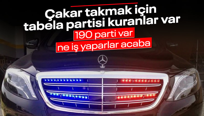 Milli Yol Partisi Genel Başkanı Remzi Çayır, 3 araçlık çakarlı konvoyu gündem oldu
