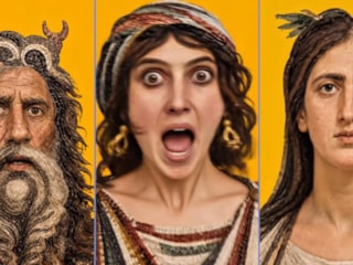 Fatma Şahin paylaştı: Zeugma'nın mozaikleri yapay zekayla dans etti